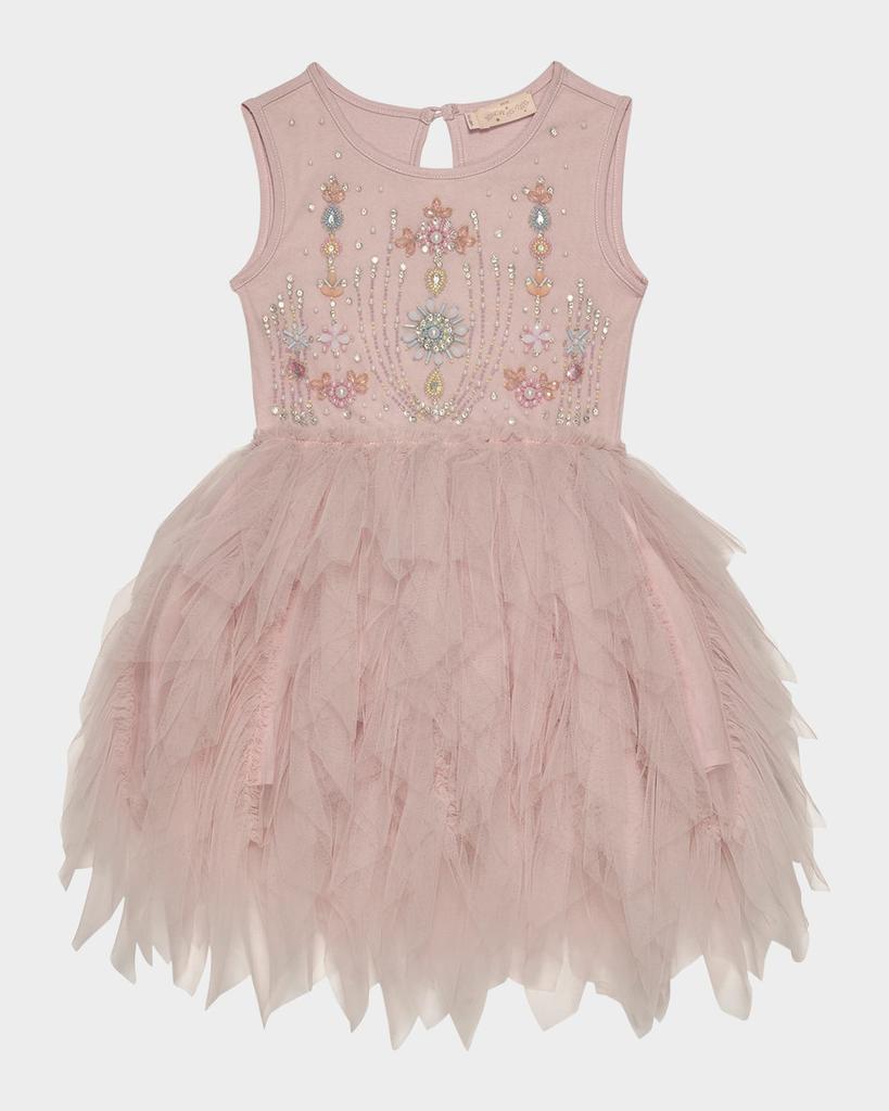Tutu Du Monde Girl's Bebe Floral Embroidered Tutu Dress, Size 6M-24M