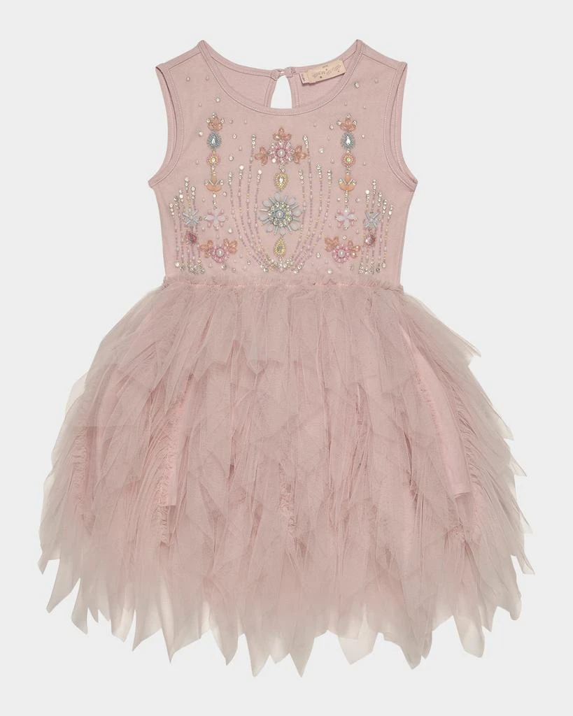 Tutu Du Monde Girl's Bebe Floral Embroidered Tutu Dress, Size 6M-24M 1
