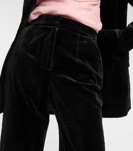 Costarellos Barine cotton velvet straight pants 4