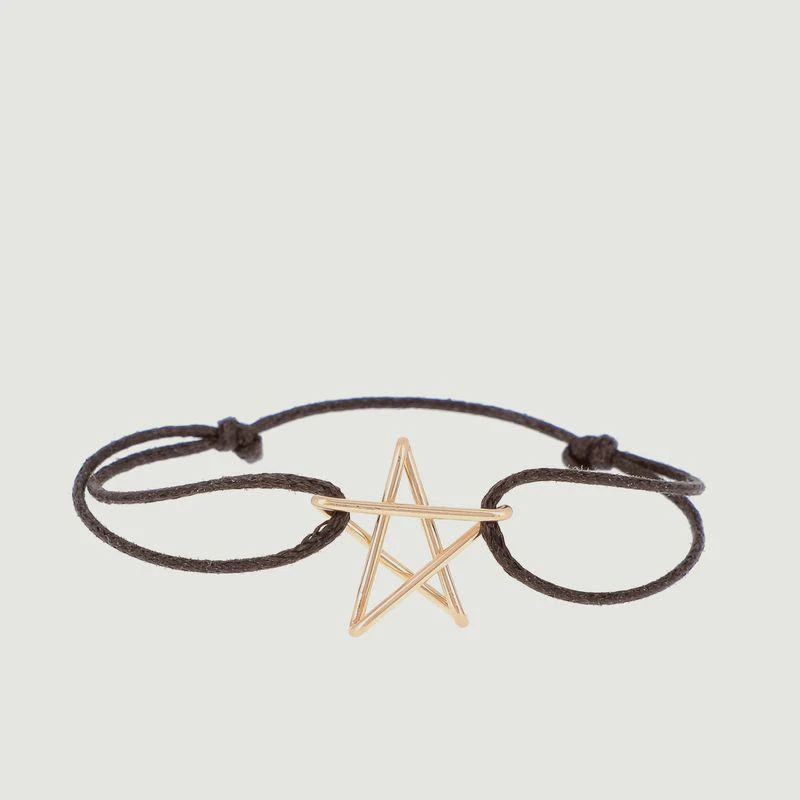 Atelier Paulin Big 5 x Jean Cocteau star cord bracelet Gold ATELIER PAULIN 1