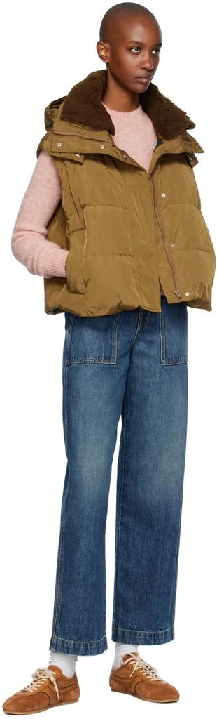 Yves Salomon Tan Ultralight Down Vest 5
