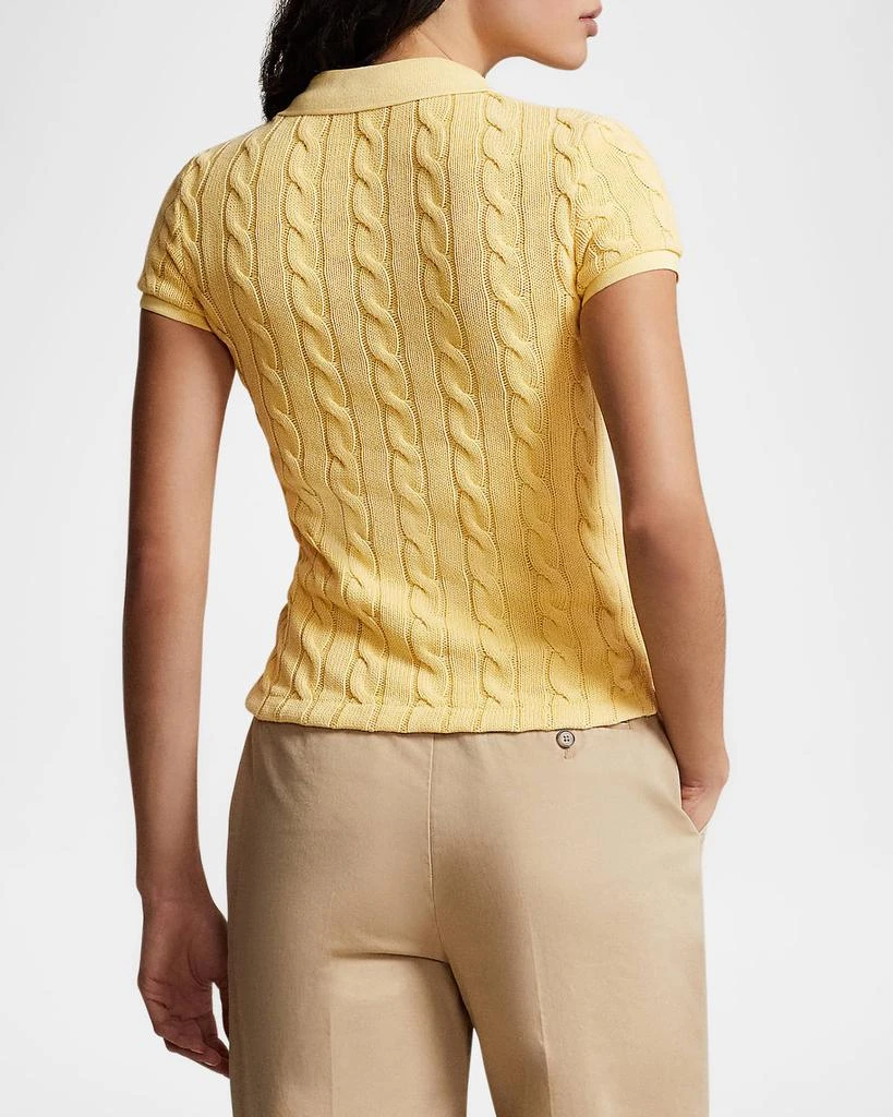 Ralph Lauren Cable-Knit Polo Shirt 3