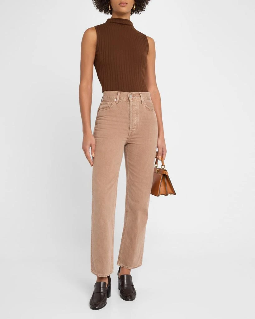VERONICA BEARD Daniela High-Rise Ankle Straight Jeans 2