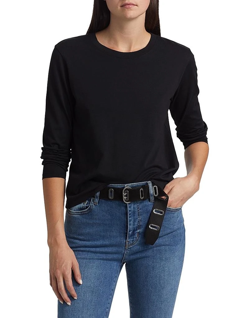 FRAME Cotton-Jersey Long-Sleeve Top 3
