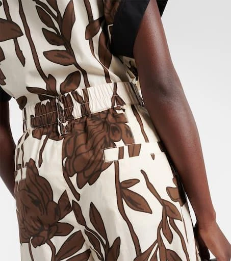 Brunello Cucinelli Printed cotton poplin cargo pants 5