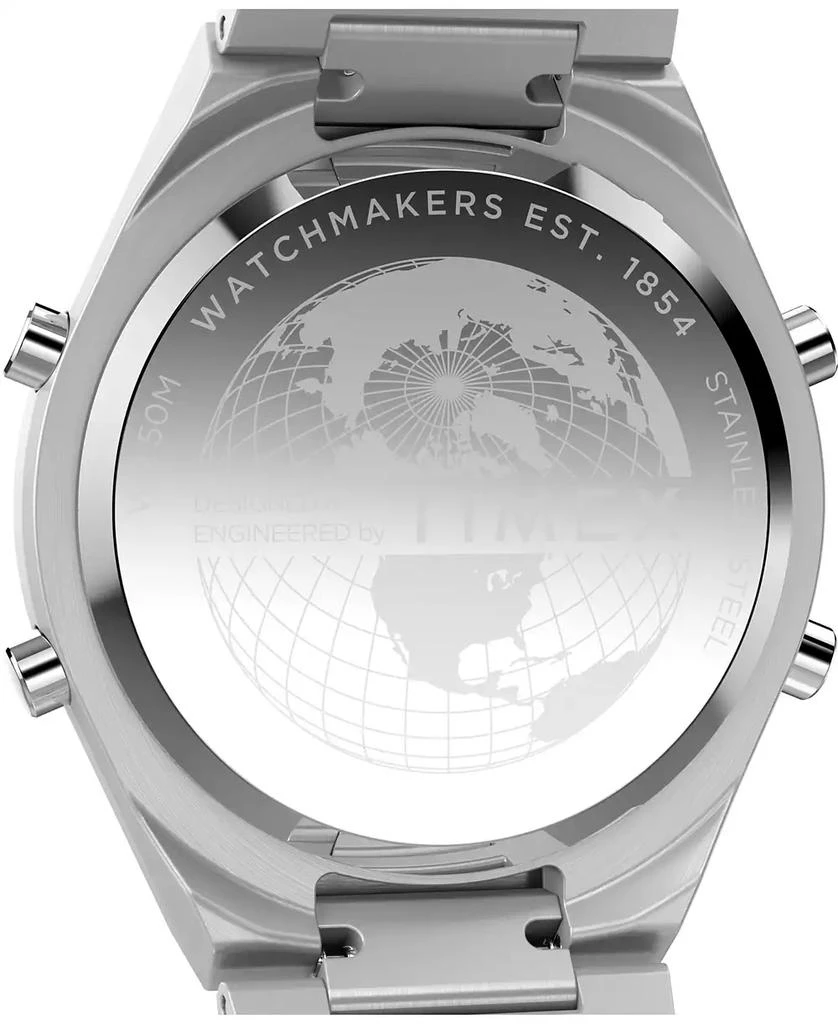 Timex Men's Quartz Digital Silver-Tone Stainless Steel Watch, 39mm 5