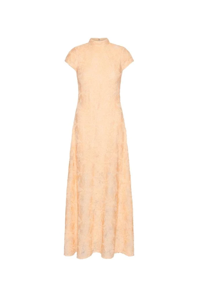 rotate beaded maxi tube dress ROTATE Birger Christensen Grey Beaded Maxi Tube Dress
