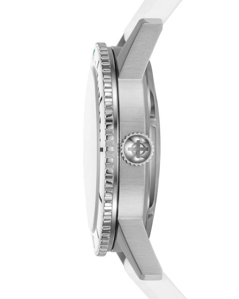 ZODIAC Compression Diver Automatic White Rubber Watch, 40mm 4