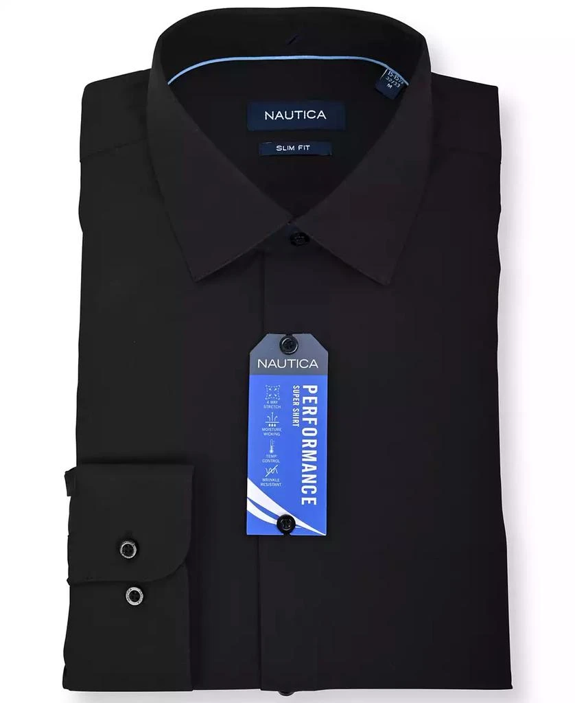 Nautica Men's Slim Fit Supershirt Dress Shirt 10