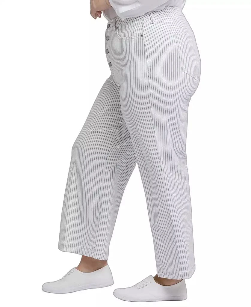 NYDJ Plus Size Wide Leg Ankle Jeans 3