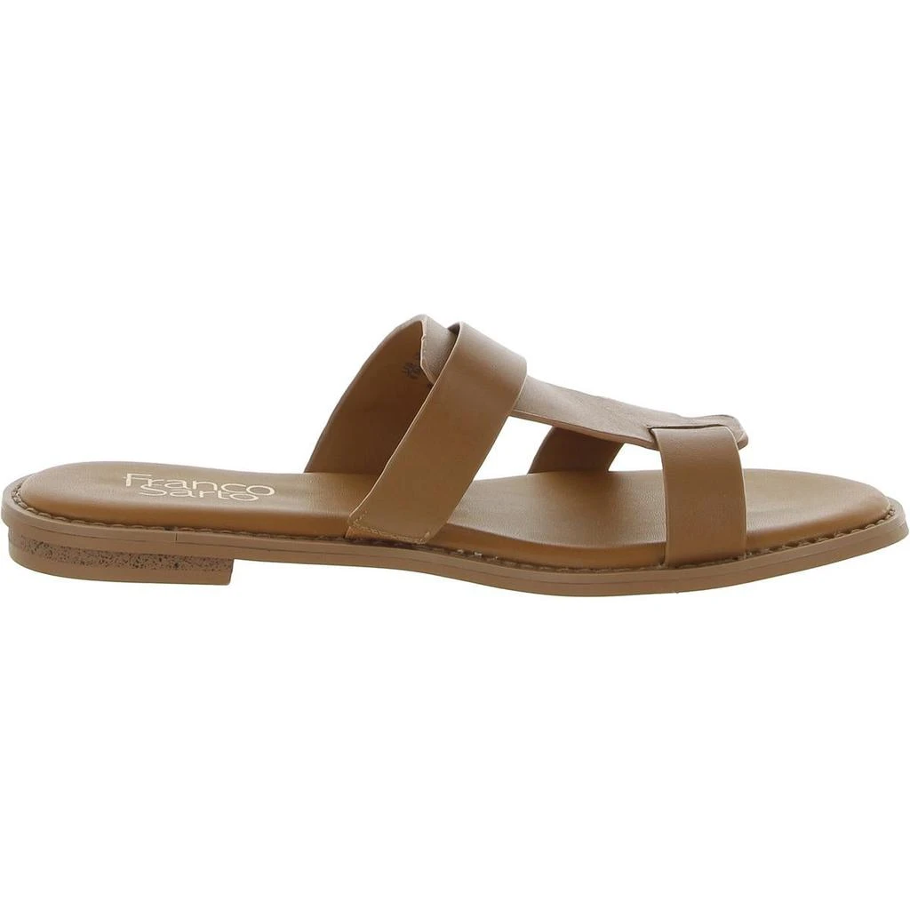 Franco Sarto Gretta Womens Leather Thong Slide Sandals 2