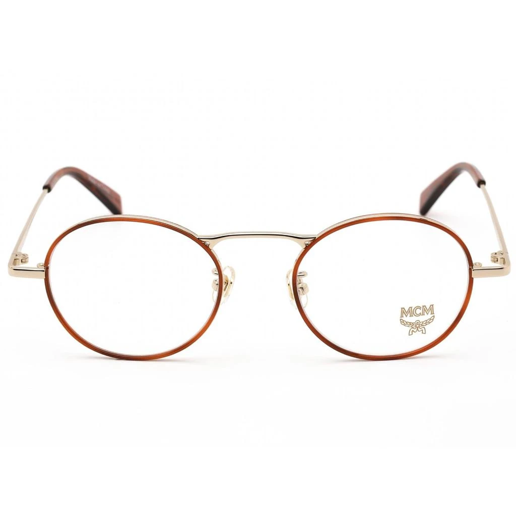 MCM MCM Women's Eyeglasses - Clear Lens Blonde Havana Round Metal Frame | MCM2125A 218 2