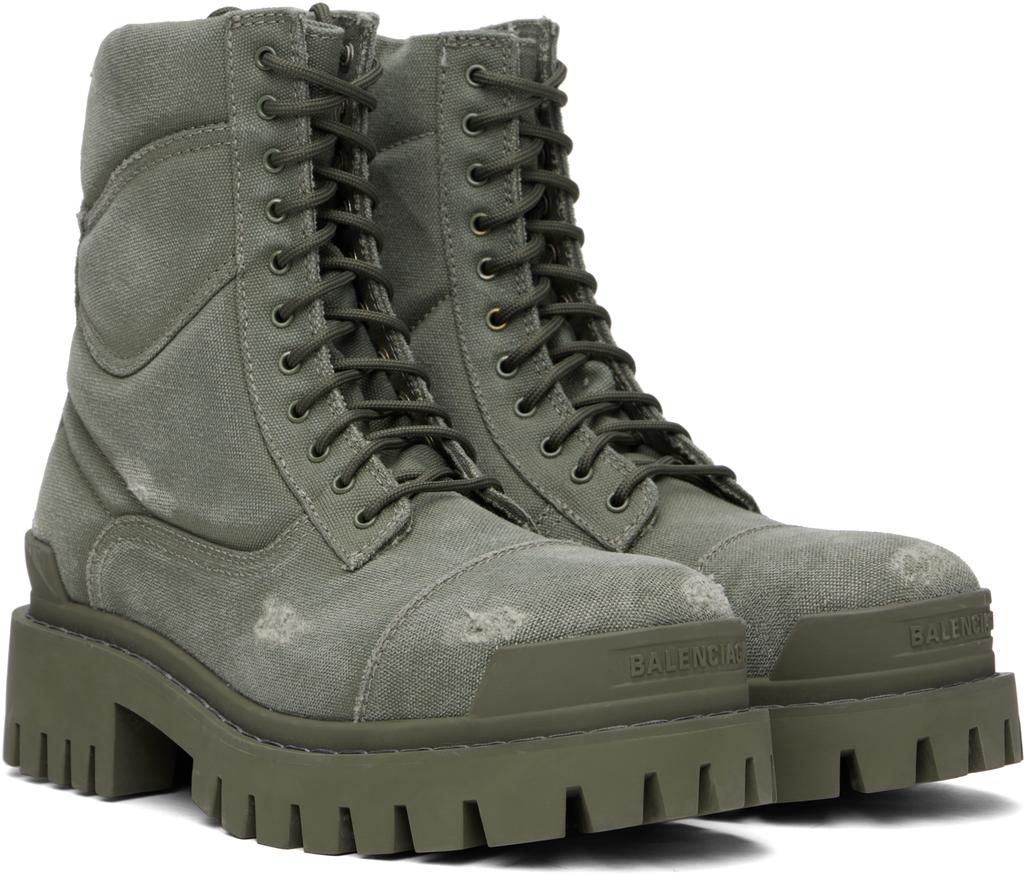 個人装備 BALENCIAGA STRIKE COMBAT BOOTS Balenciaga Strike Combat Boots New Graphic Black | Unboxing & On