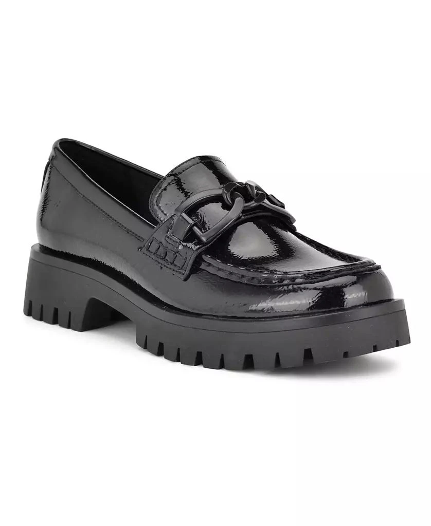 Nine West Women's Gables Chain Lug Sole Loafers 1