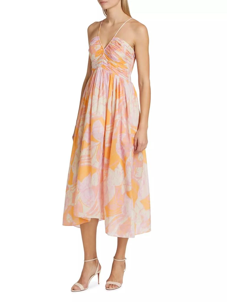 A.L.C. Rumi Botanical Pintuck Midi-Dress 4