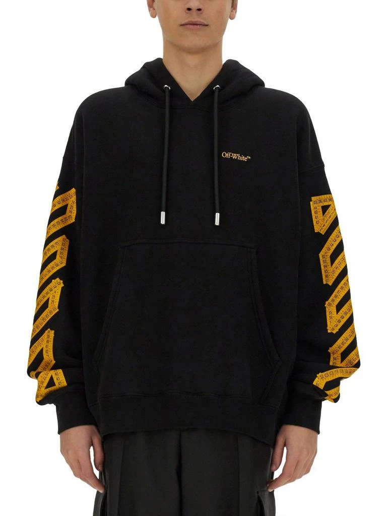 Off-White Off-White Tape Arrow Drawstring Hoodie 1