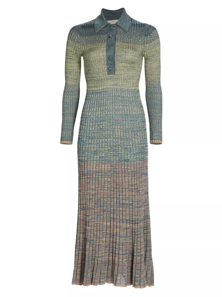 Zimmermann Story One Rib-Knit Midi-Dress 1