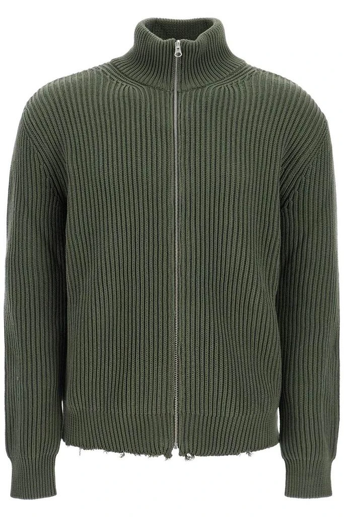 Mm6 Maison Margiela Cotton Cardigan With Zipper 1