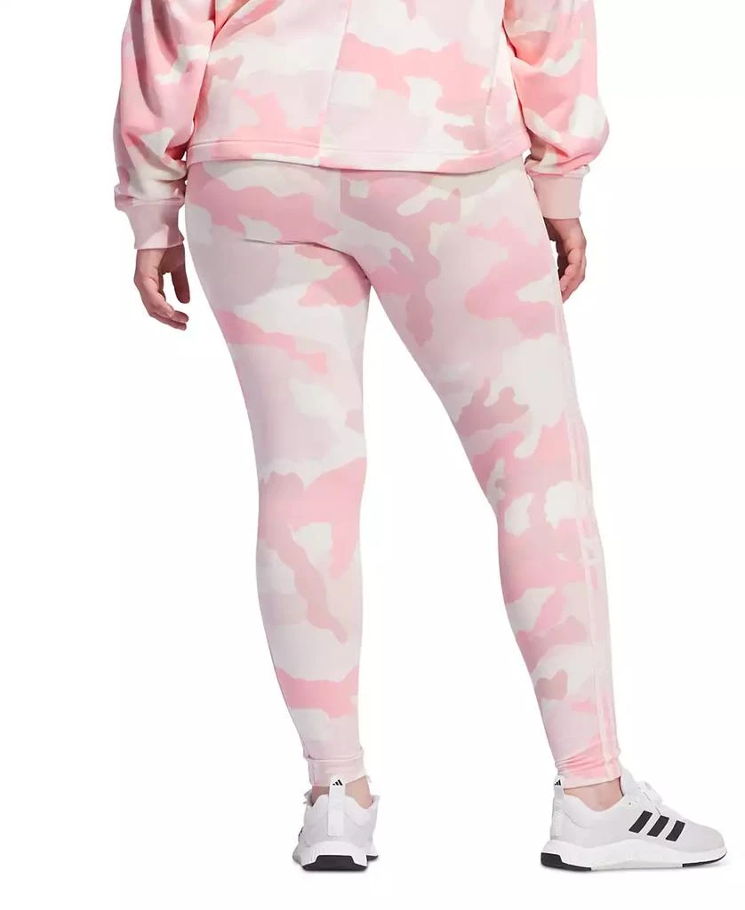Adidas Plus Size Camo Print Three Stripe Leggings 2