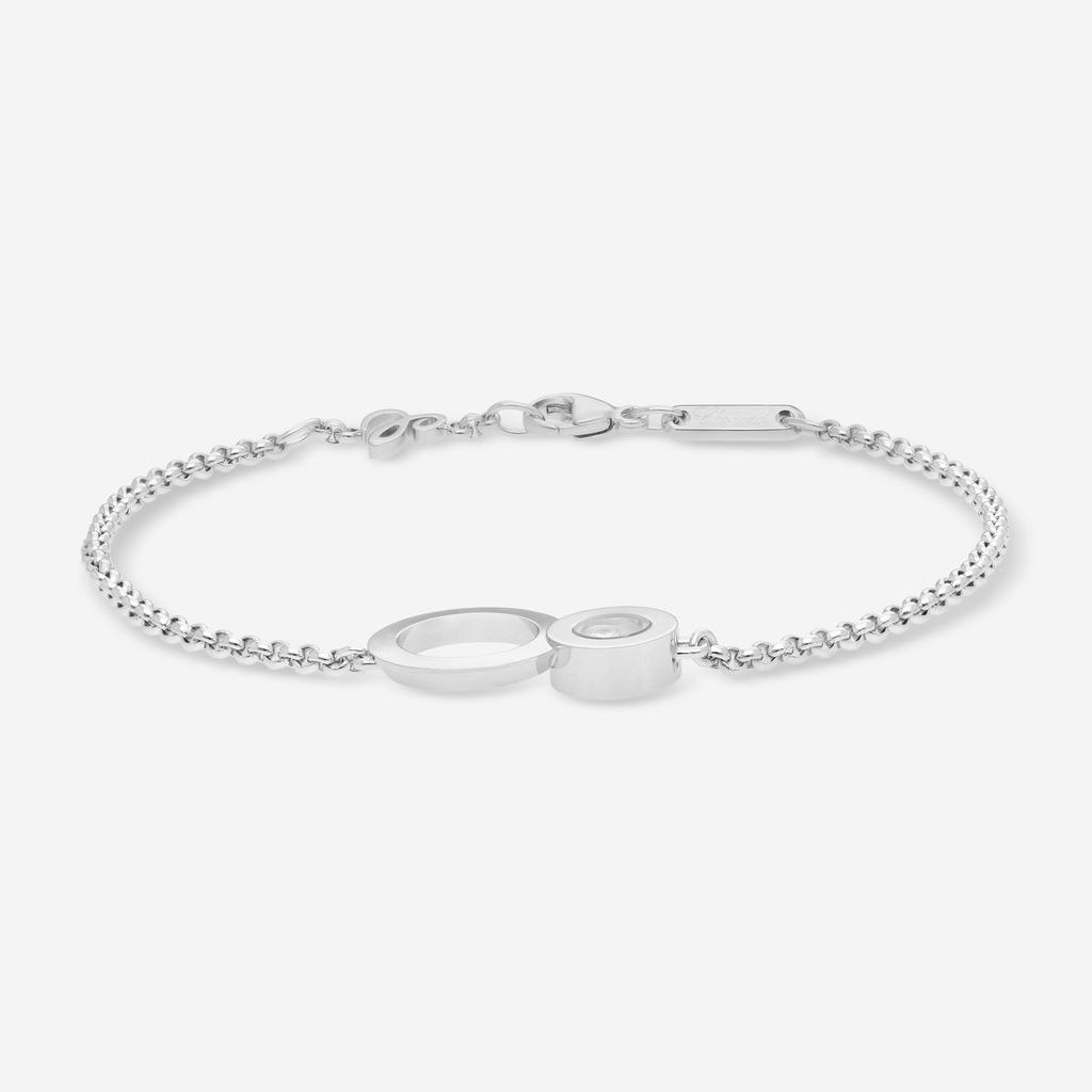 Chopard Chopard Happy 8 18K White Gold Diamond Chain Bracelet 859209-1001