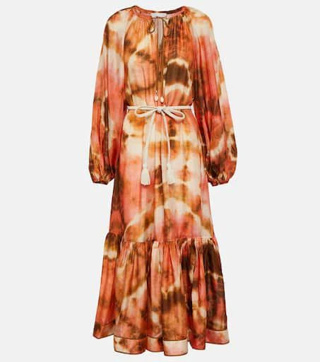 Zimmermann Vacay tie-dye silk midi dress 1