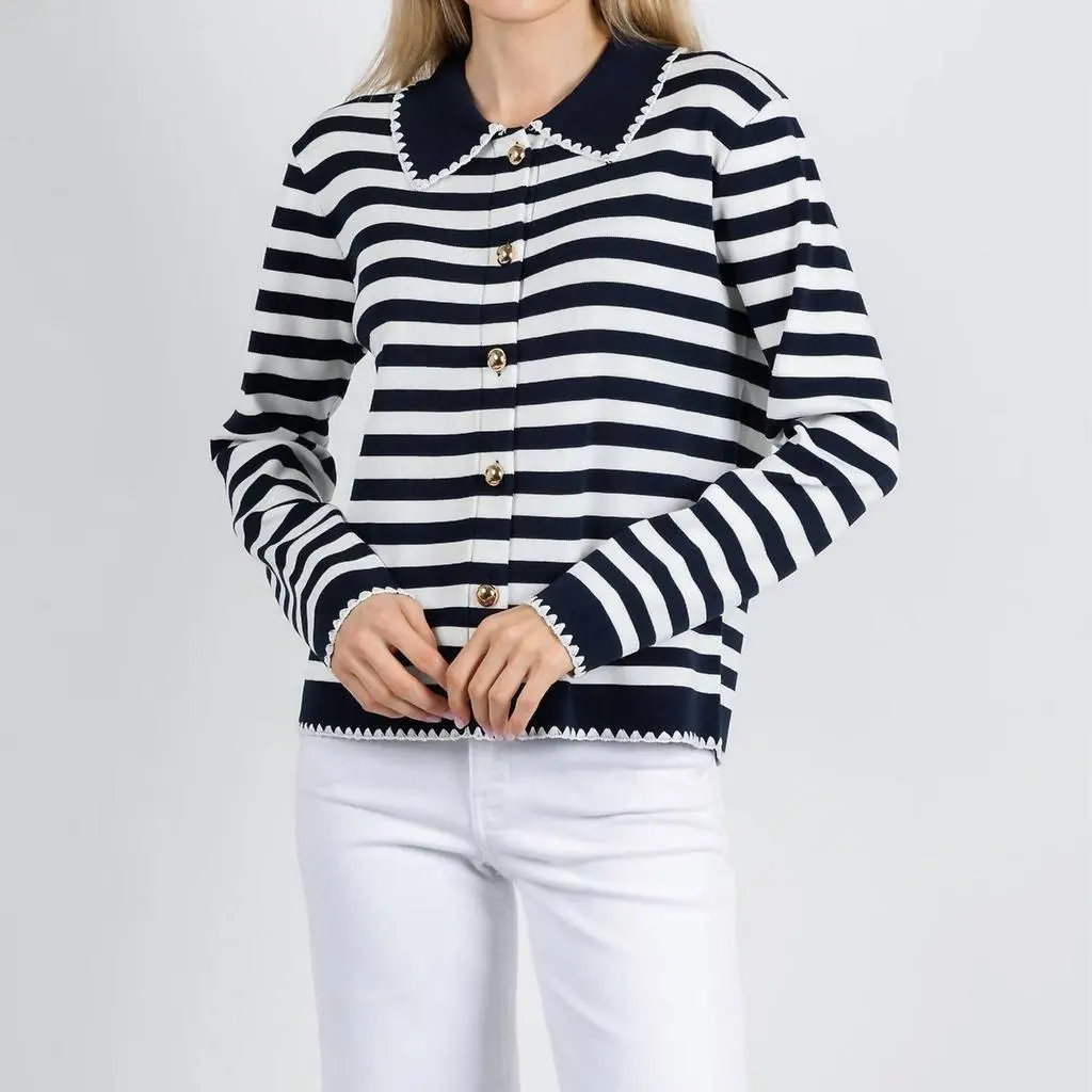 Leo & Ugo Leo & Ugo - Scallop Neck Cardigan