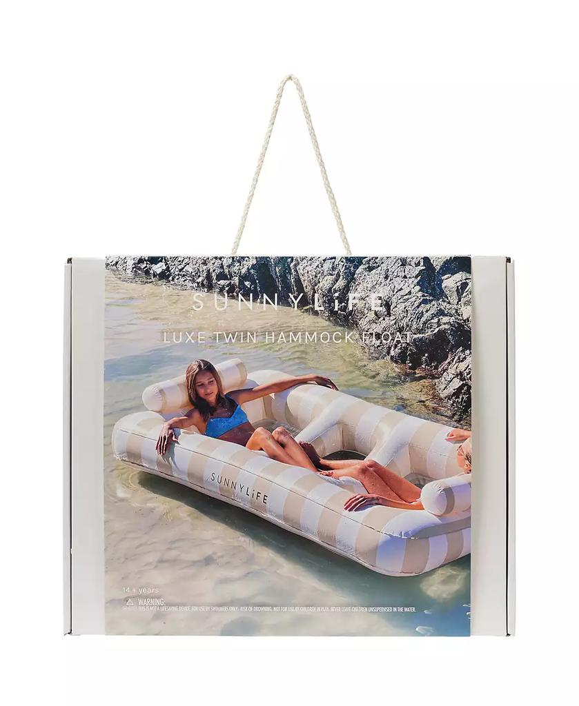 Sunnylife Luxe Twin Hammock Float: Casa Sand Stripe
