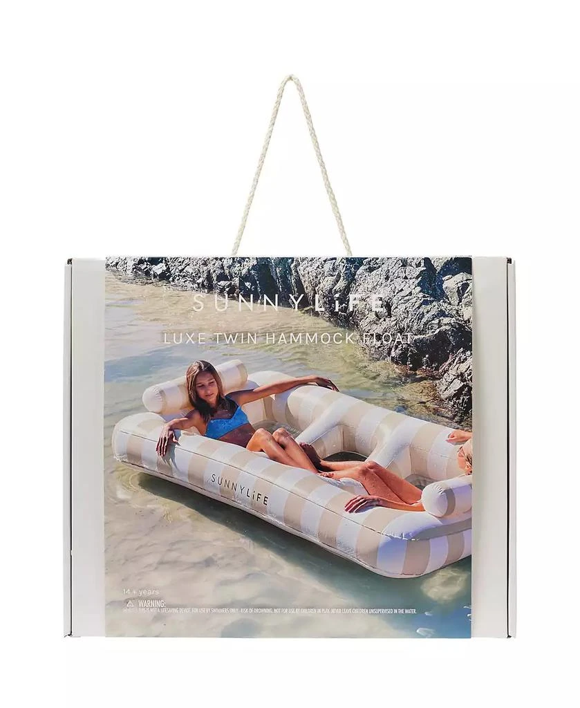 Sunnylife Luxe Twin Hammock Float: Casa Sand Stripe 2