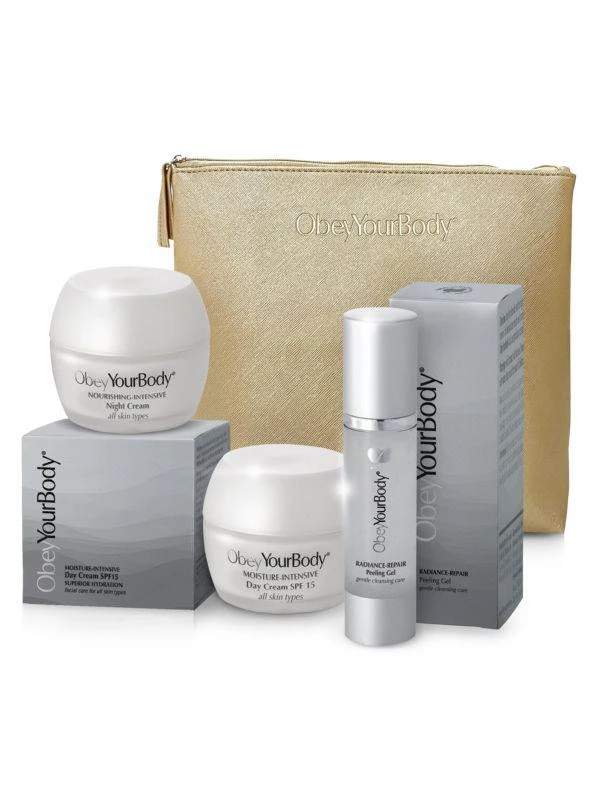Obey Your Body Silver Exfoliating & Nourishing 3-Piece Set 1