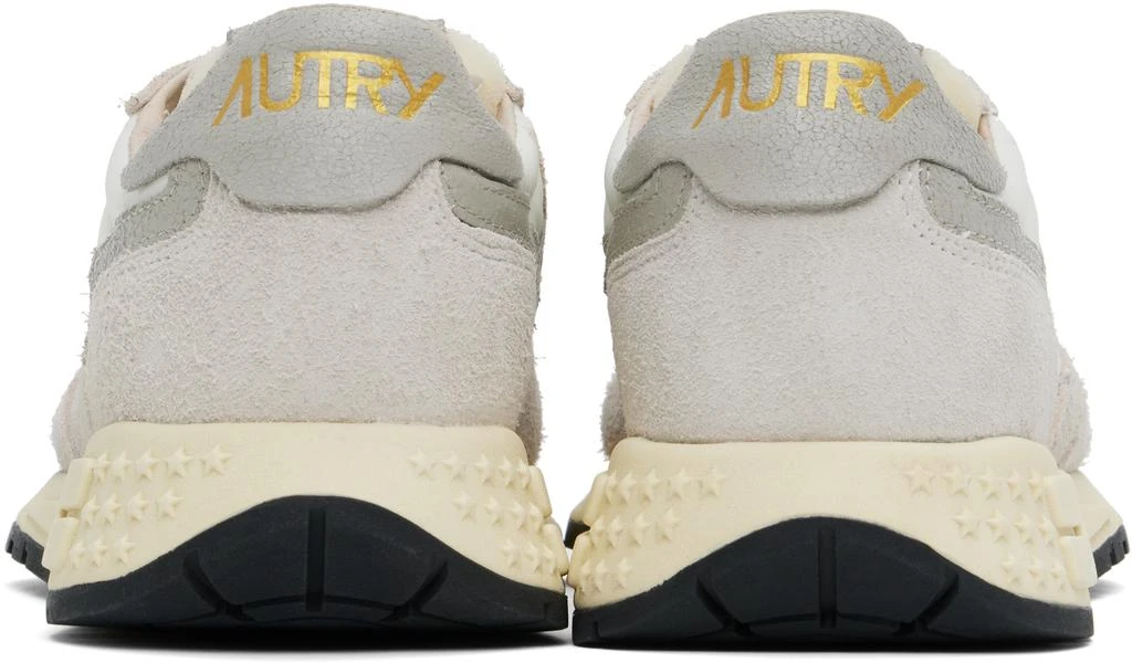 Autry Gray & White Reelwind Low Sneakers 2