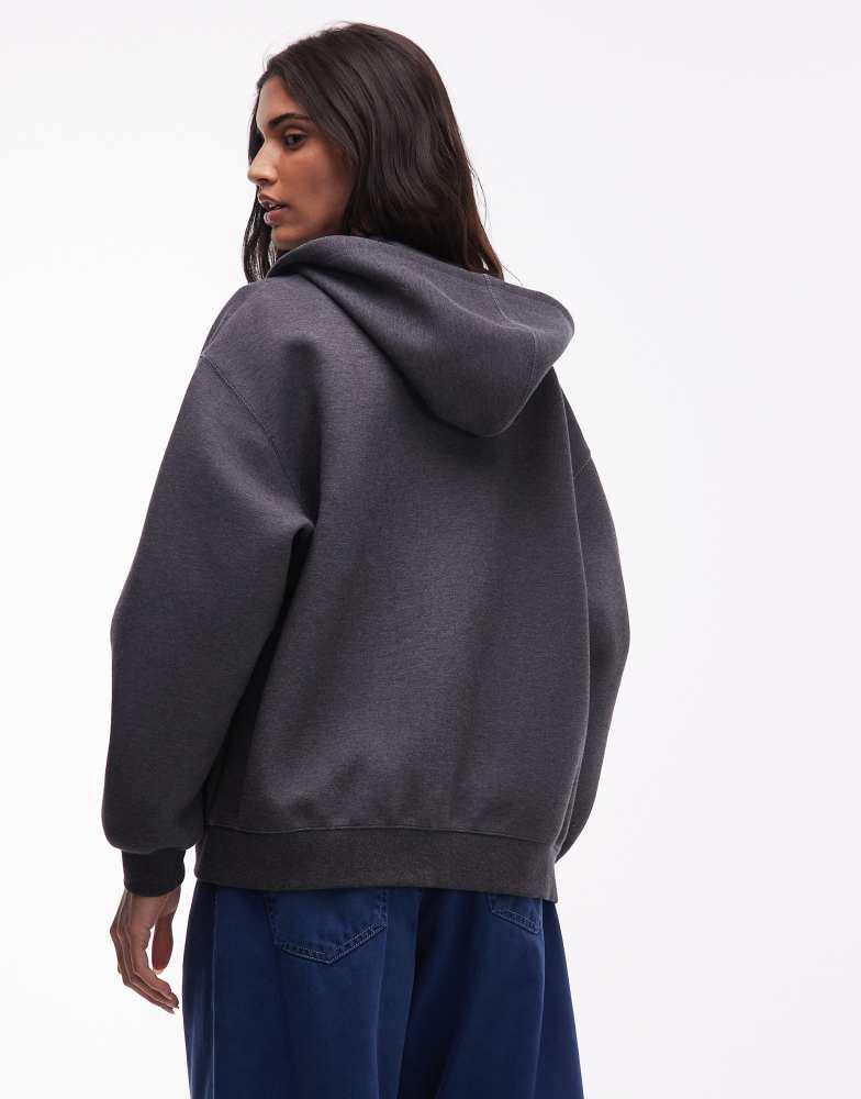 Shop Carhartt WIP alda structured oversized zip through hoodie in