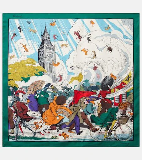 Burberry Printed silk twill scarf 1