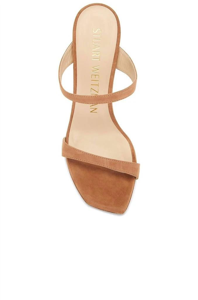 Stuart Weitzman Aleena 100 Sandal In Cappucino 5