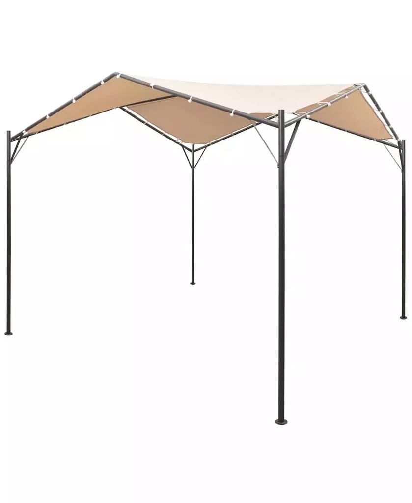 vidaXL Gazebo Pavilion Tent Canopy 13
1"x13
1" Steel Beige