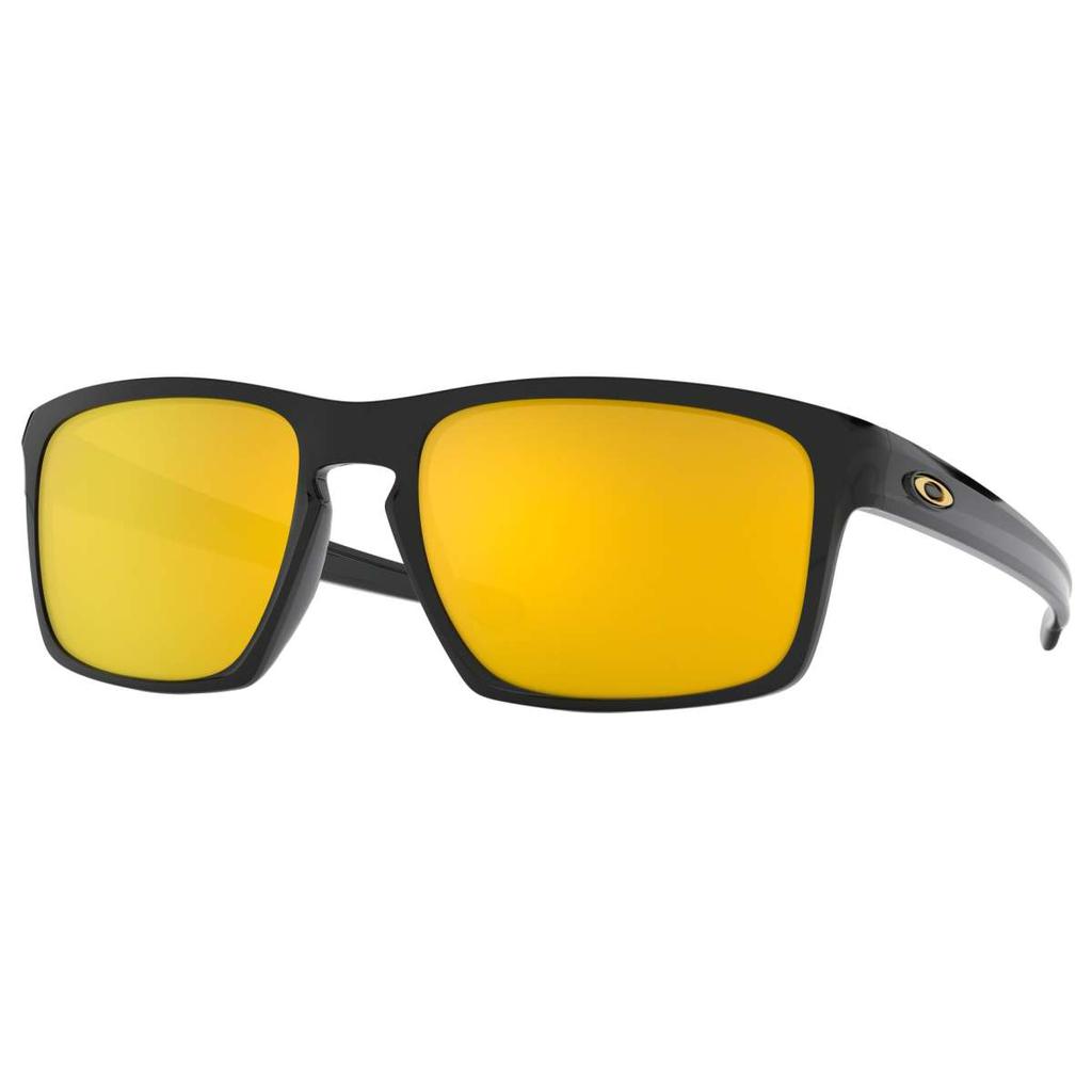 Oakley Oakley Silver Men's Black Rectangular Sunglasses