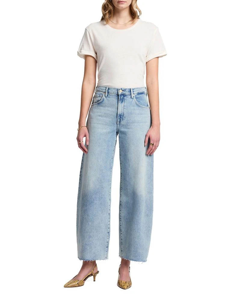7 For All Mankind Bonnie Curvilinear HIgh-Rise Stretch Jeans 2