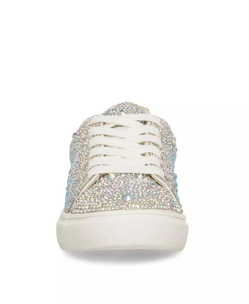 Betsey Johnson Little and Big Girls Sidny Rhinestone Sneakers 6