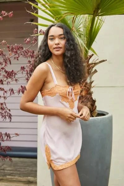 Urban Outfitters UO Rhiannon Lace Slip Dress 1