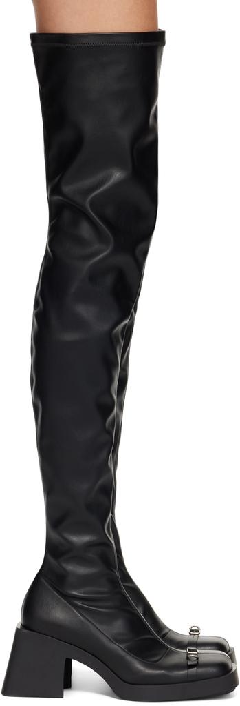 大人可愛い♪【Justine Clenquet】Chloe ブーツ Justine Clenquet Black Chloë Strap Boots - Shoes - BeyondStyle