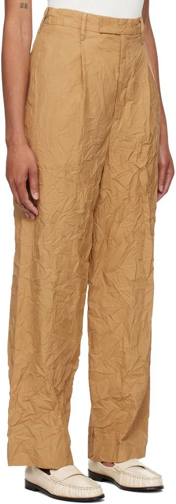 AURALEE Brown Wrinkled Trousers 2