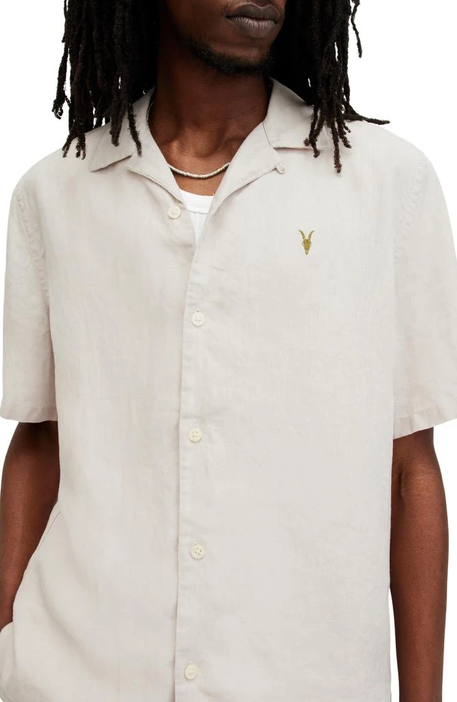 ALL SAINTS Audley Button-Up Camp Shirt 2