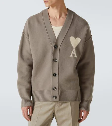 AMI Ami De Cœur virgin wool cardigan 3