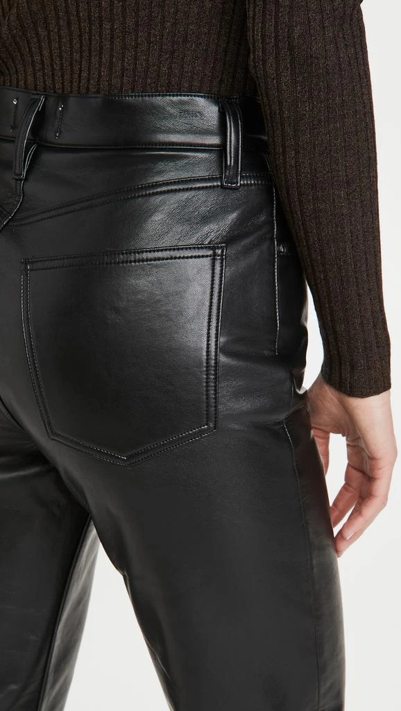 AGOLDE Recycled Leather Fitted '90s Pants 5