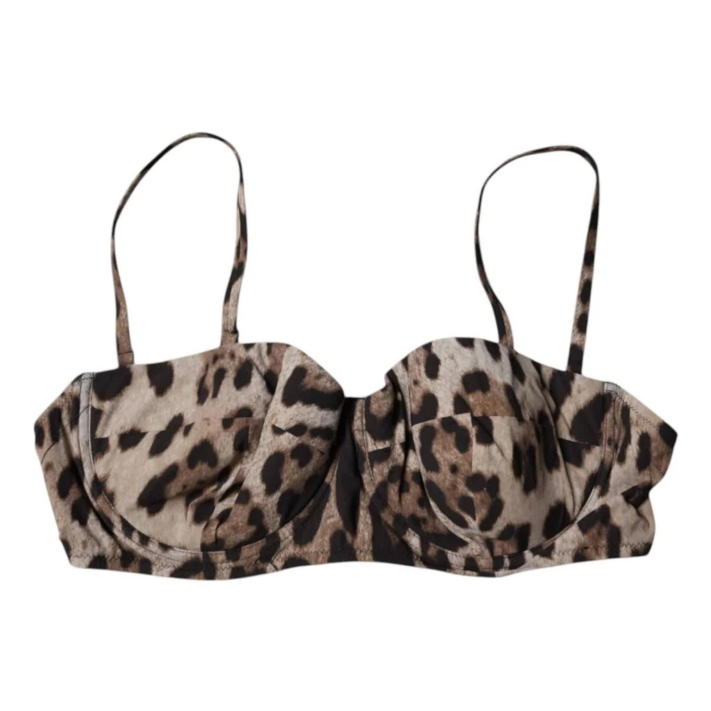 Dolce 
Gabbana Leopard Nylon Balconcino Bra Women
s Underwear (Pre-Owned) 2
