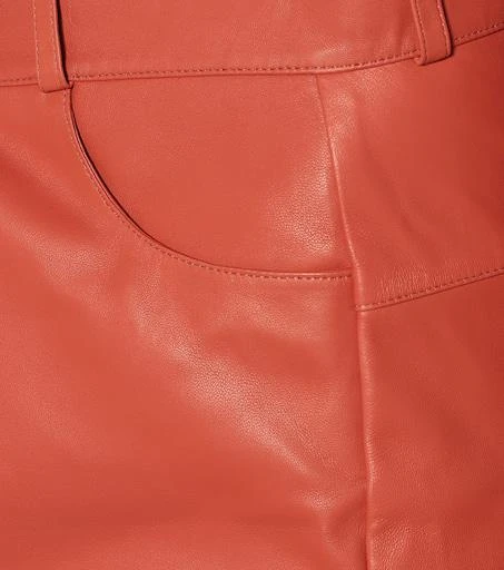 Zeynep Arçay High-rise straight leather pants 4