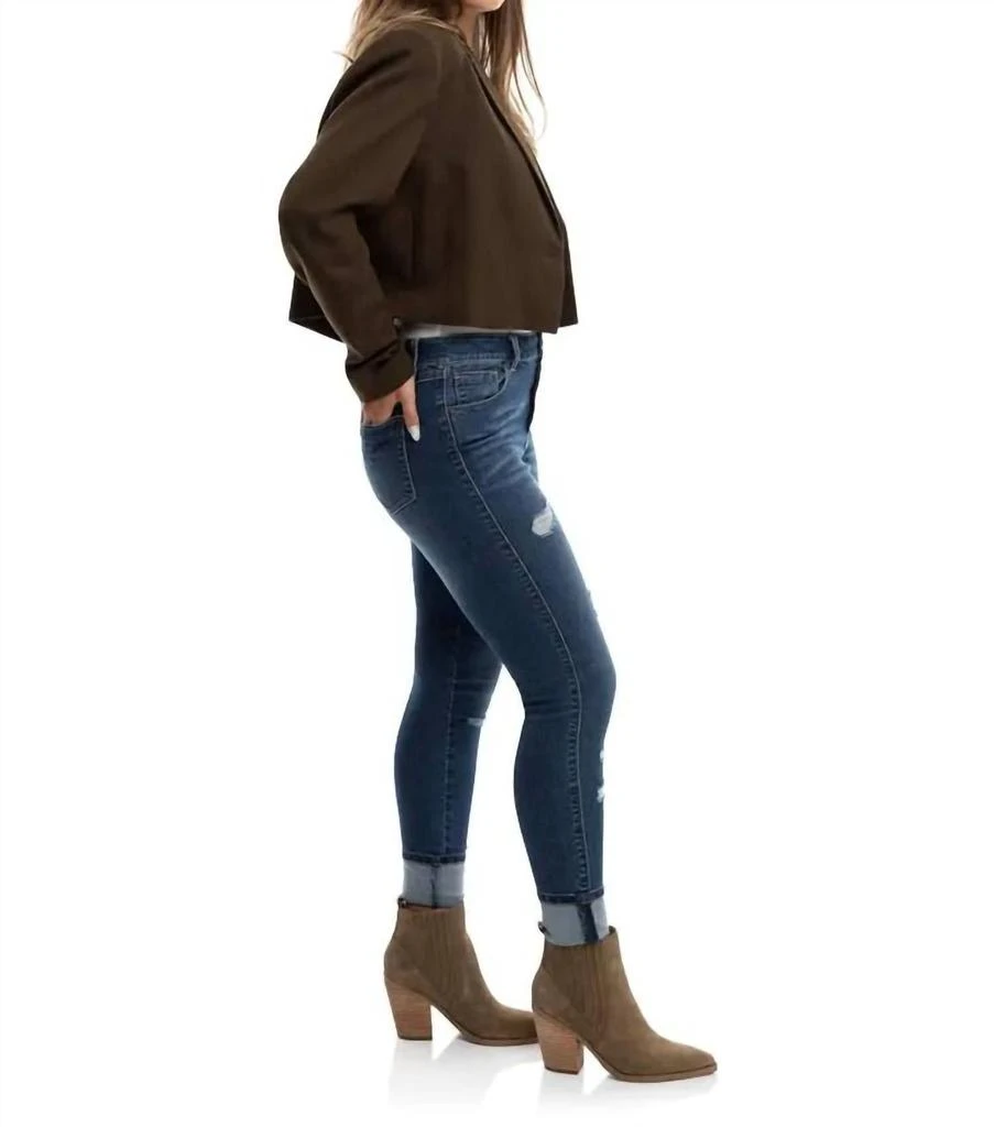 1822 Denim 1822 Denim - High Rise Cuffed Skinny Jeans 4