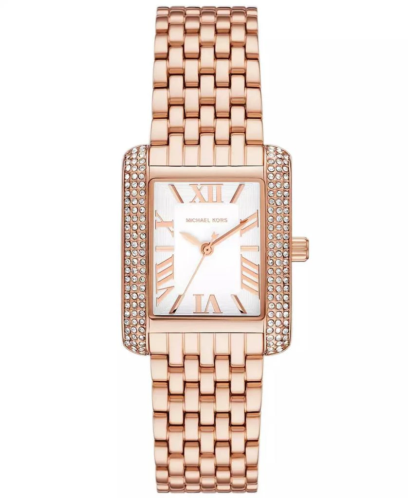 Michael Kors Women's Emery Three-Hand Rose Gold-Tone Stainless Steel Watch 33 x 27mm 1