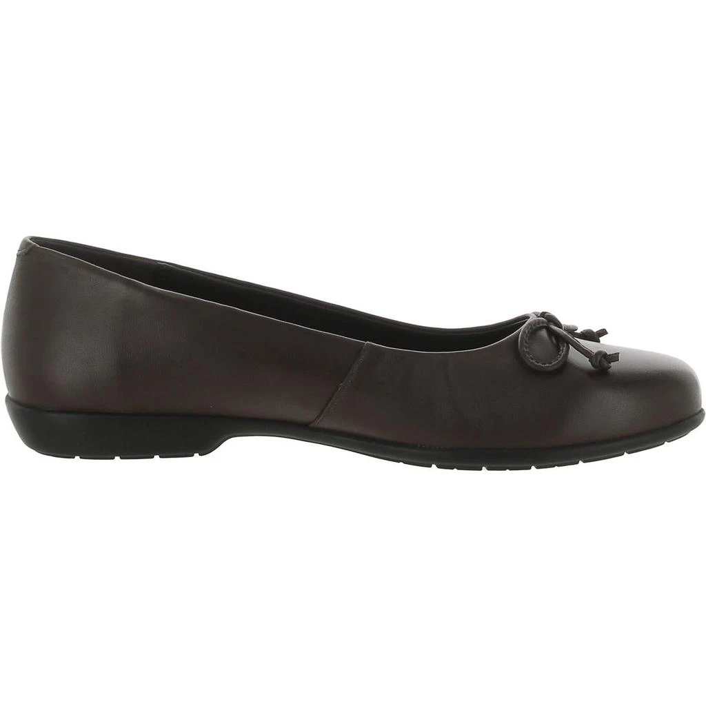 Array Farrah Womens Leather Bow Ballet Flats 2