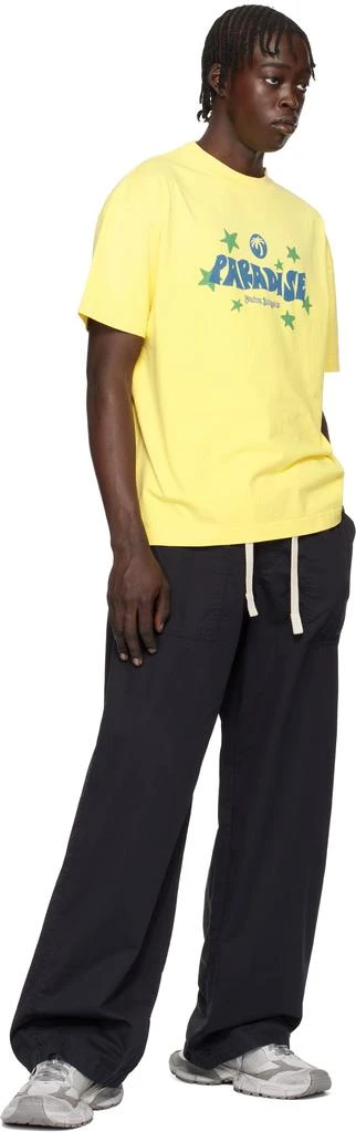 Palm Angels Yellow 'Paradise Palm' T-shirt 4