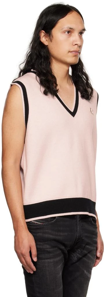 We11done Pink V-Neck Vest 2